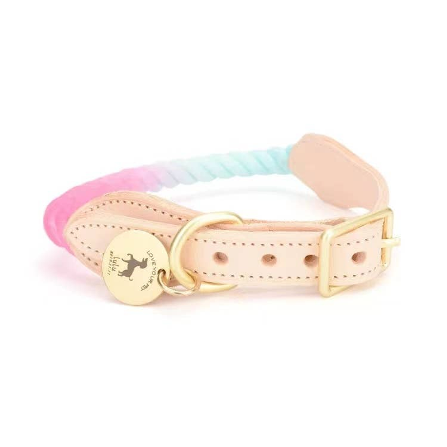 Luxe Royal Leather Rope Collar - Size: | Pack Of: 1