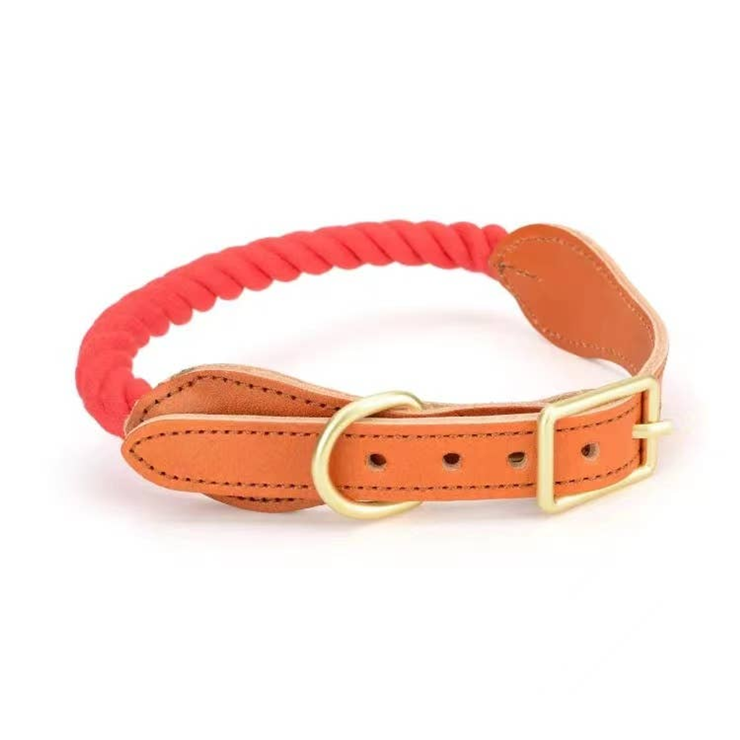 Luxe Royal Leather Rope Collar - Size: | Pack Of: 1
