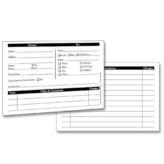 Customer Profile Cards 4x6In 50Pk