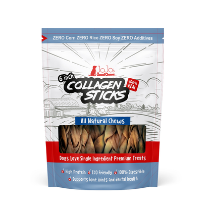 Braided Collagen Stick Dog Treats
