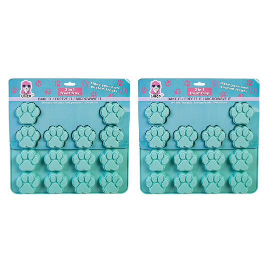 Paw Print 3 in 1 Silicone Baking Treat Tray